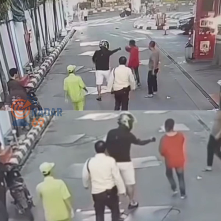 pria mabuk spbu margonda