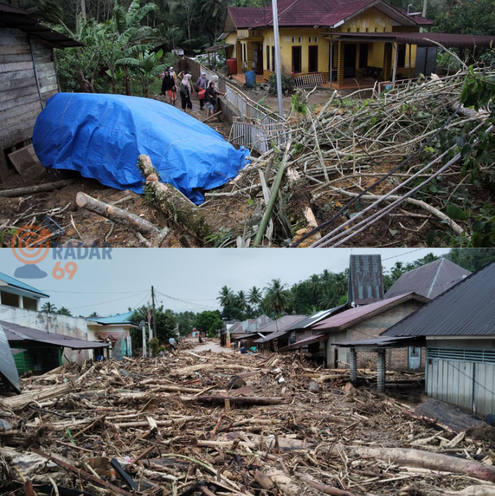 banjir longsor di Sumut
