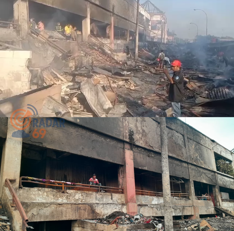 kebakaran pasar cikarang