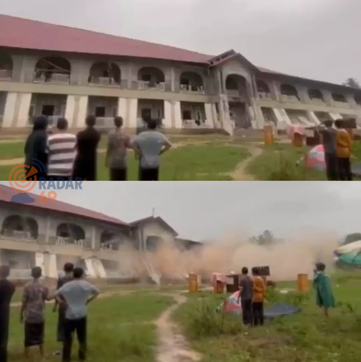 pesantren ambruk di Aceh