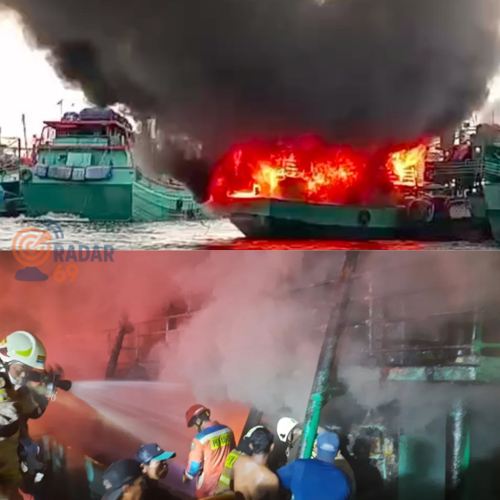 kebakaran kapal Muara Baru
