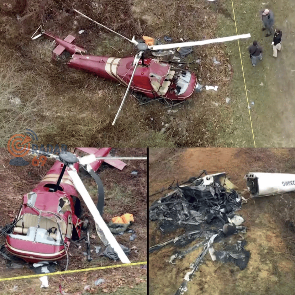 dua helikopter tabrakan